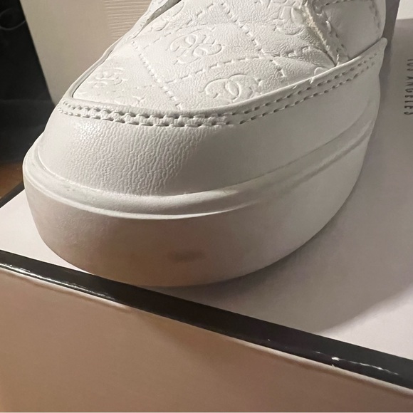 Guess Women's White High-Top Wedge Sneakers Size 7.5 - Picture 8 of 14